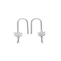KAREN WALKER - Sterling Silver Mini Feather Arrow Earrings