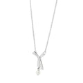 KAREN WALKER - STERLING SILVER BOW WITH PEARL NECKLACE