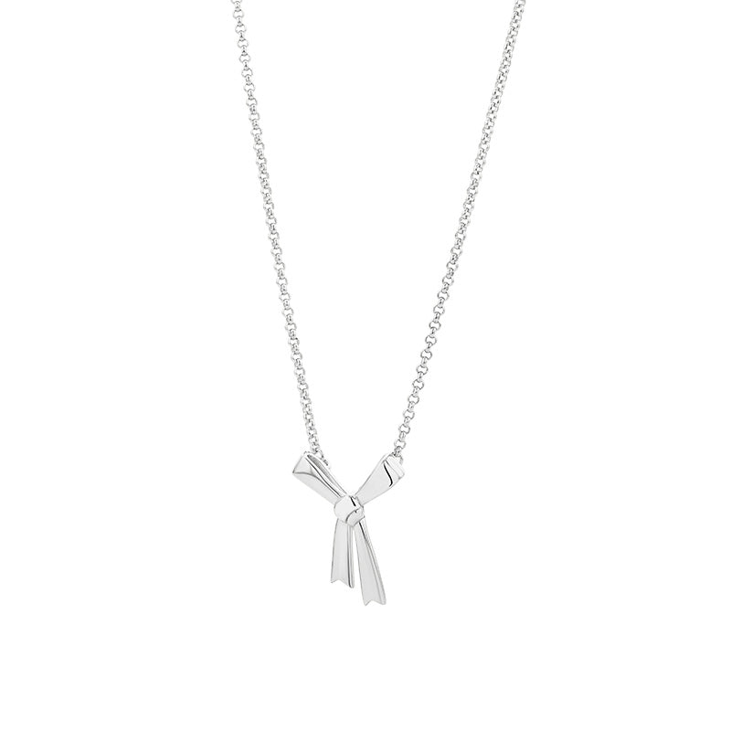 KAREN WALKER - STERLING SILVER SMALL BOW NECKLACE