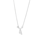 KAREN WALKER - STERLING SILVER SMALL BOW NECKLACE