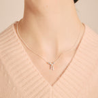 KAREN WALKER - STERLING SILVER SMALL BOW NECKLACE