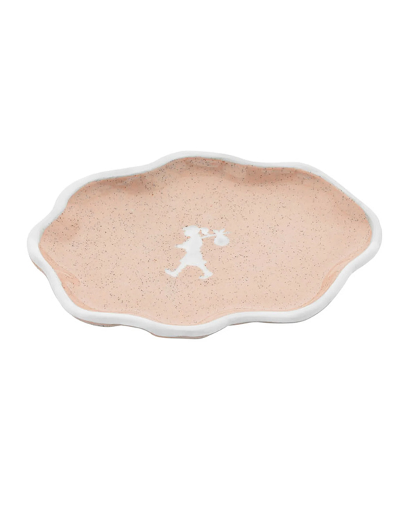 KAREN WALKER X JS CERAMICS - PINK RUNAWAY GIRL JEWELLERY DISH