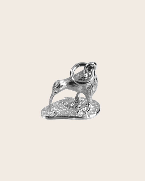 Sterling Silver Small Kiwi Charm