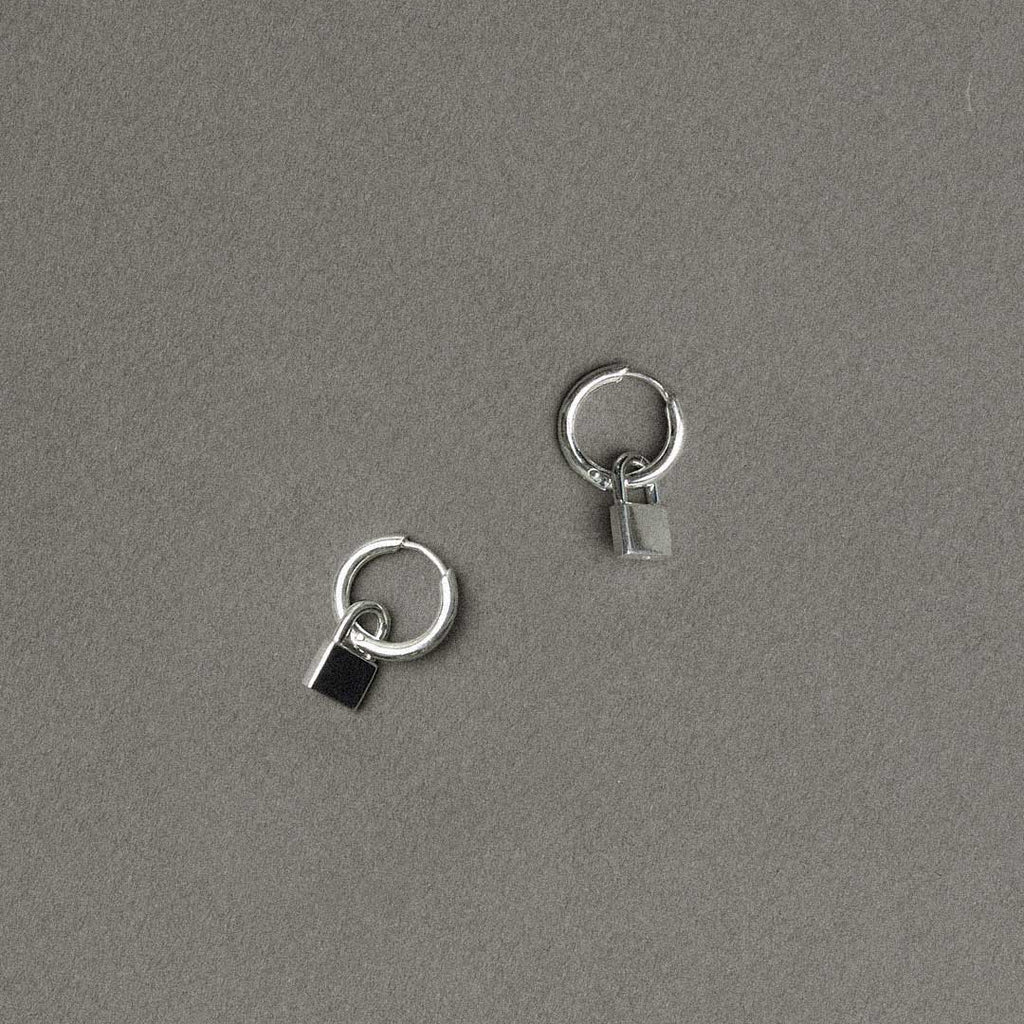 Meadowlark - Sterling Silver Locked Charm Earrings