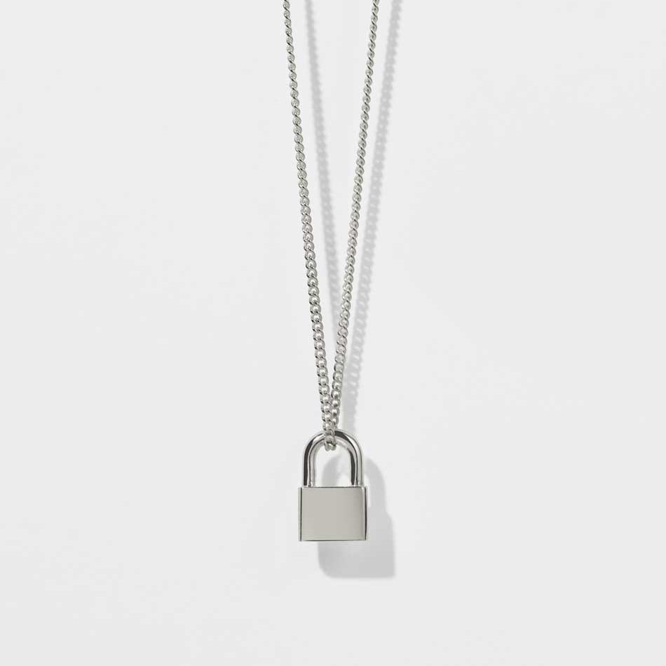 Meadowlark - Sterling Silver Locked Charm Necklace