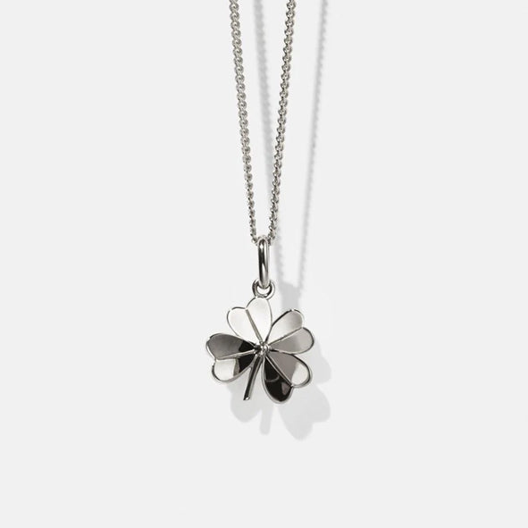 Meadowlark - Sterling Silver Lucky Clover Charm Necklace