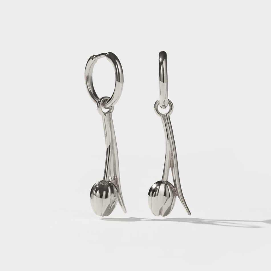 MEADOWLARK - Sterling Silver Tulip Drop Earrings