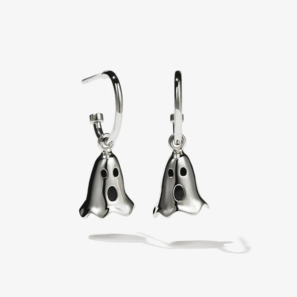 Meadowlark x NELL - Sterling Silver Ghost Hoop Earrings