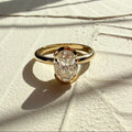 18ct Yellow Gold 2.04 carat Laboratory Grown Oval Cut Diamond Ring