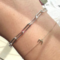 Sterling Silver Medium Paperclip Chain Bracelet