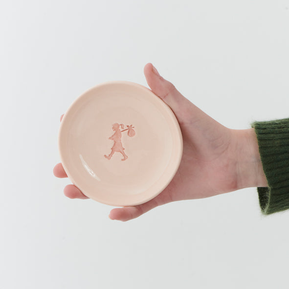 Karen Walker x Claybird Ceramics - Runaway Girl Jewellery Dish in Peach