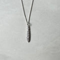 Sterling Silver 'Piwakawaka' Fantail Feather Necklace