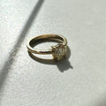 18ct Yellow Gold Round Brilliant Cut Diamond Solitaire Ring