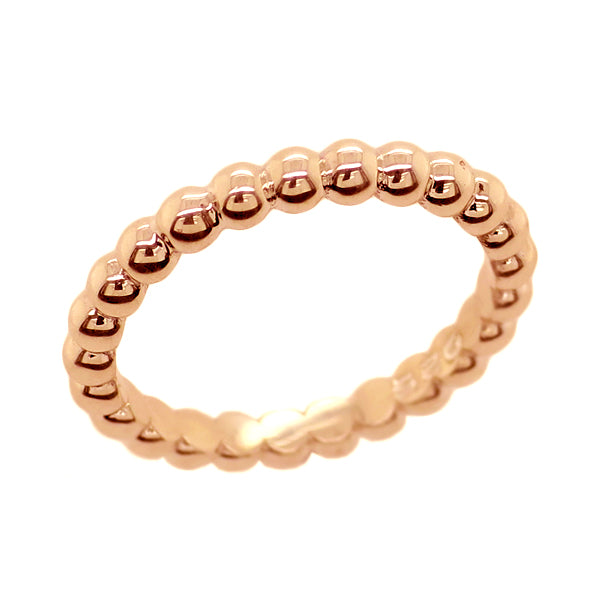 9ct Rose Gold Small 'Bubble' Bead Band