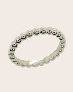 Sterling Silver Small 'Bubble' Bead Band