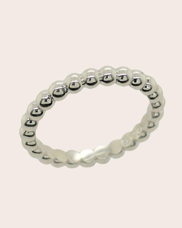 Sterling Silver Small 'Bubble' Bead Band
