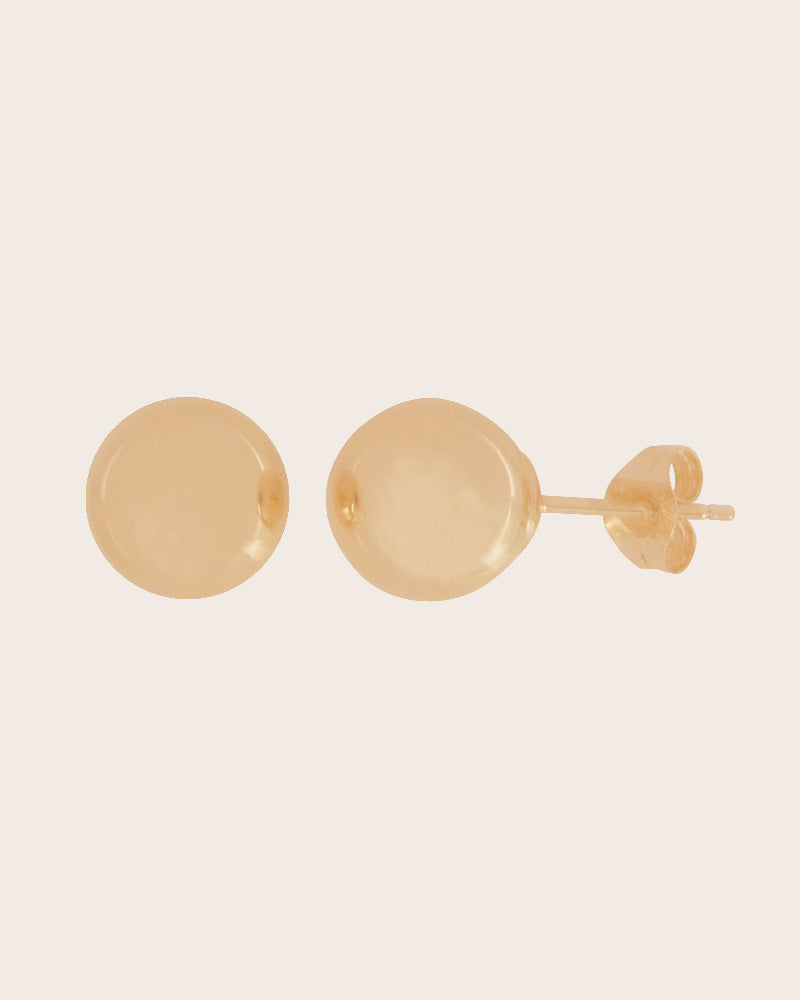 9ct Rose Gold 8mm Ball Stud Earrings