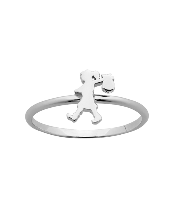 KAREN WALKER - Sterling Silver Mini Runaway Girl Ring