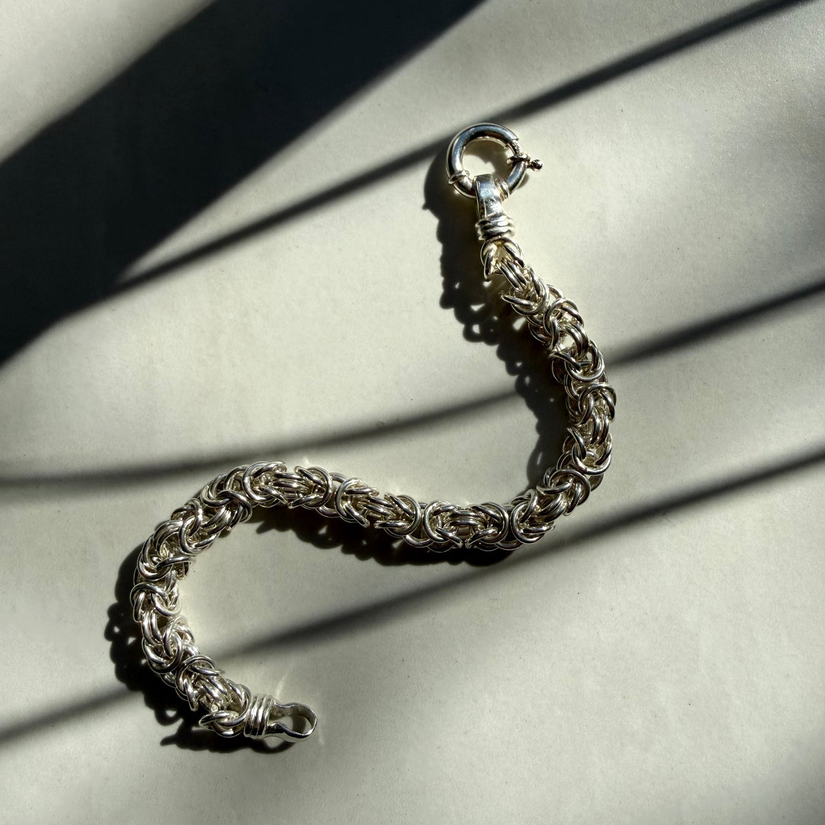 Sterling Silver Byzantine Bracelet