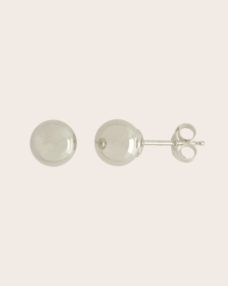 Sterling Silver 6mm Ball Stud Earrings