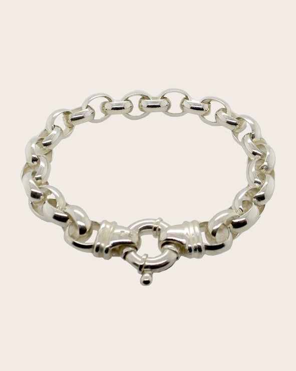 Sterling Silver BO9 Belcher Bracelet