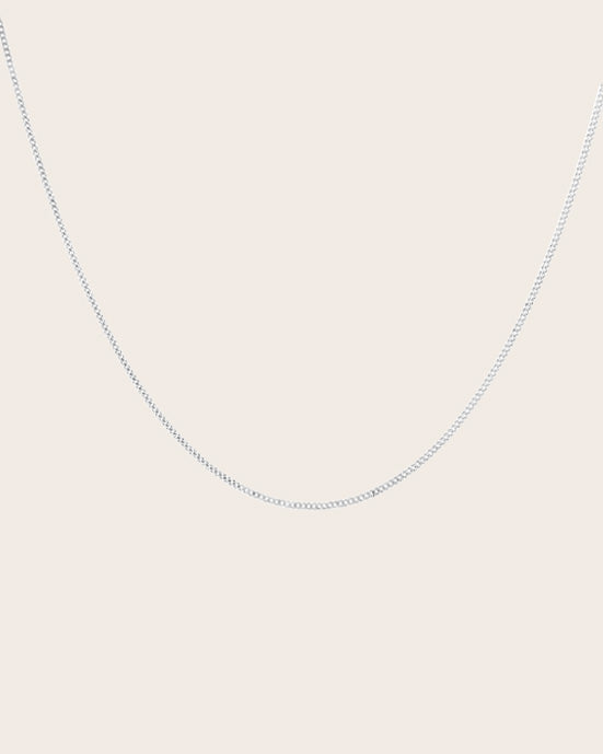 Sterling Silver 'CD40' Diamond cut Curb chain