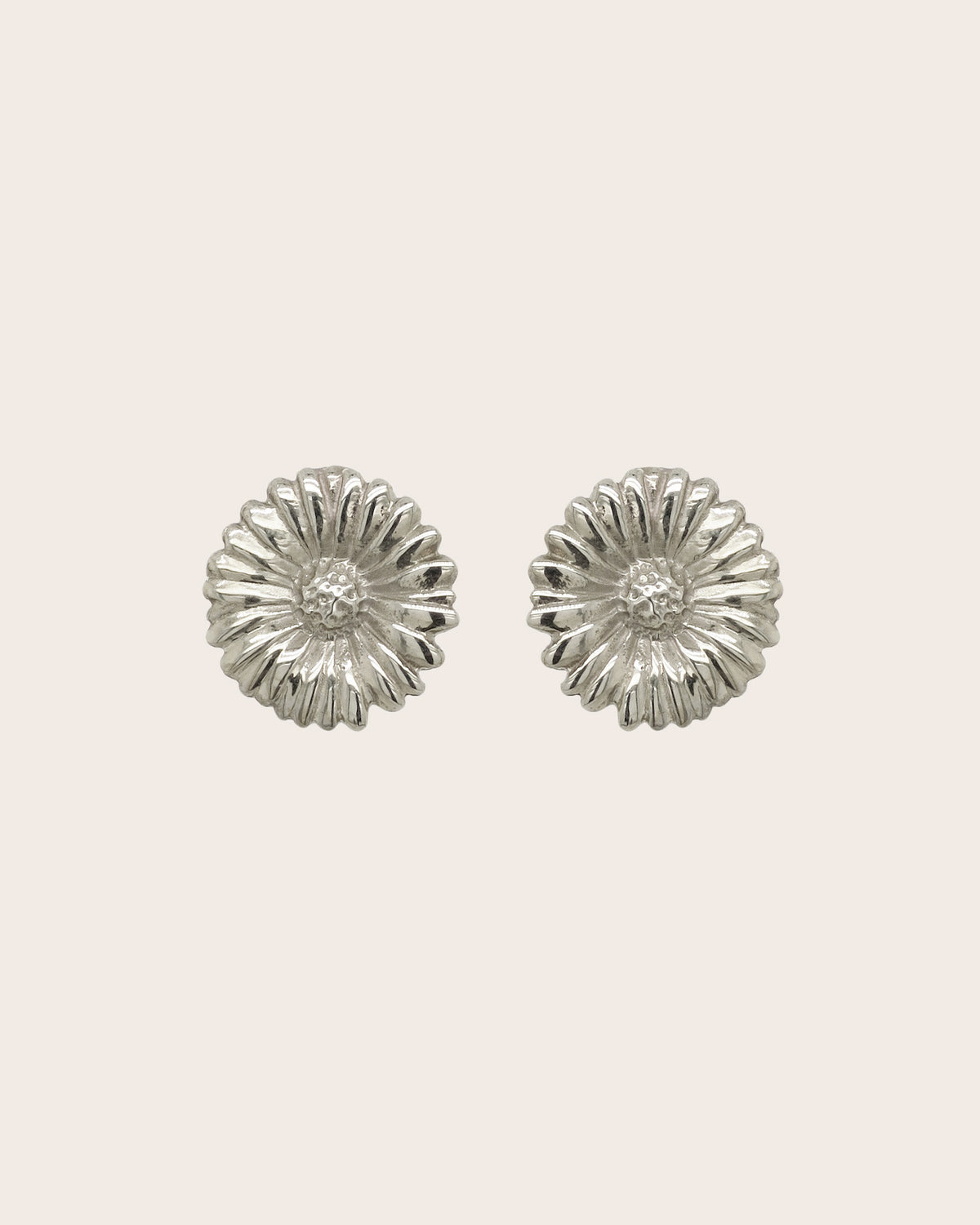 Sterling Silver Daisy Earrings