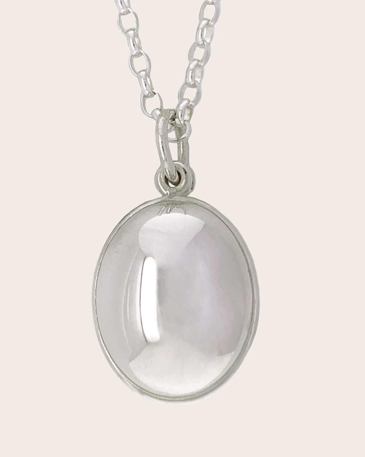 Sterling Silver 'Cameron's' Large Oval Locket