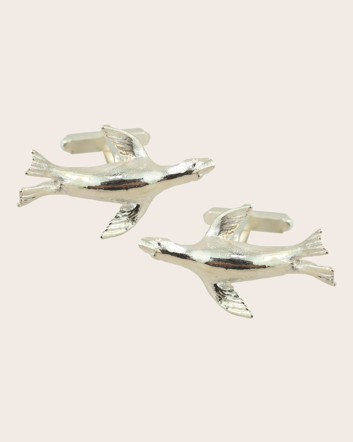 STERLING SILVER SEAL CUFFLINKS