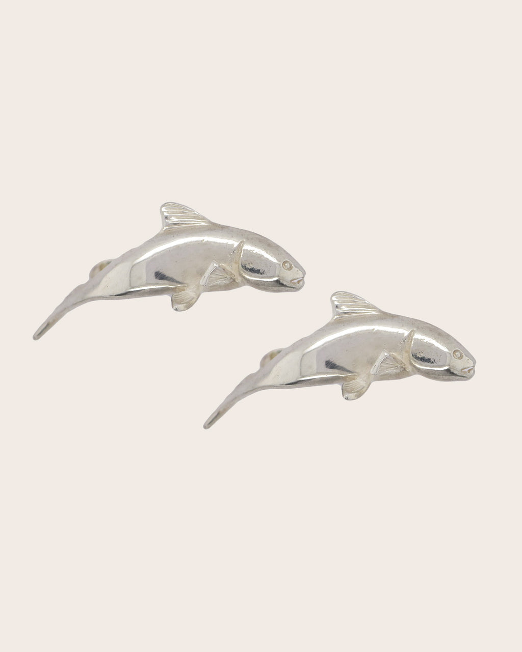 Sterling Silver Trout Cufflinks
