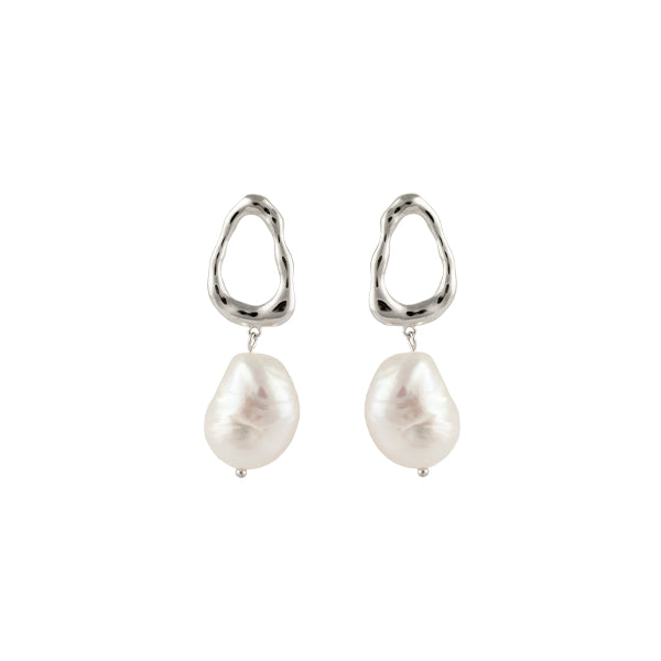 BIANC - Sterling Silver & Freshwater Pearl 'Ocean' Earrings