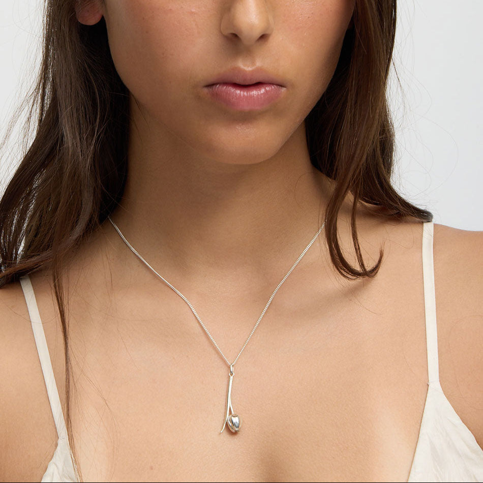 MEADOWLARK - Sterling Silver Tulip Necklace