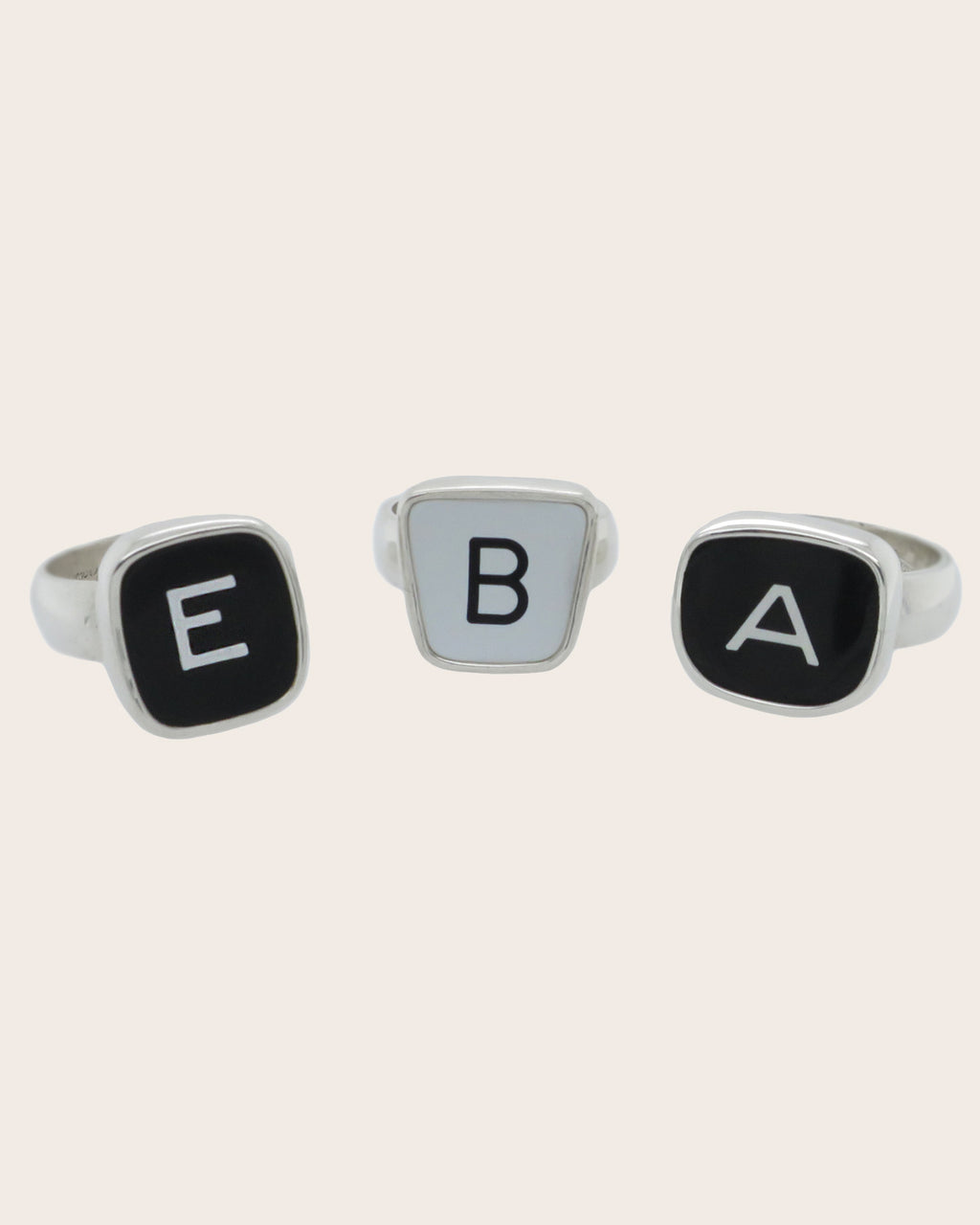 Custom Made 'Finger Type' Type Key Rings