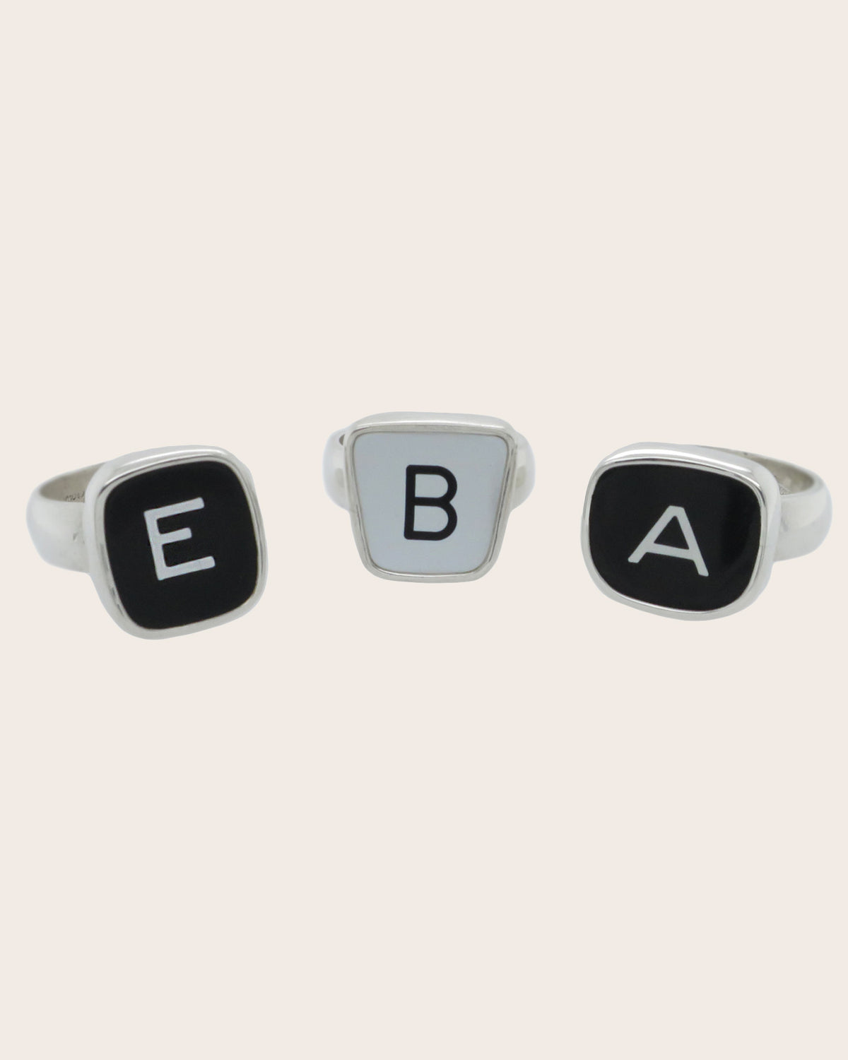 Custom Made 'Finger Type' Type Key Rings