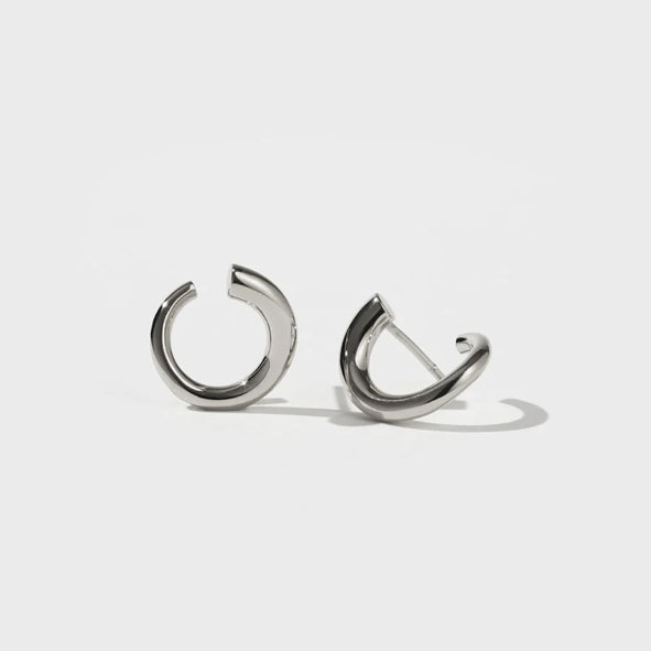 MEADOWLARK - Sterling Silver Small Wave Earrings