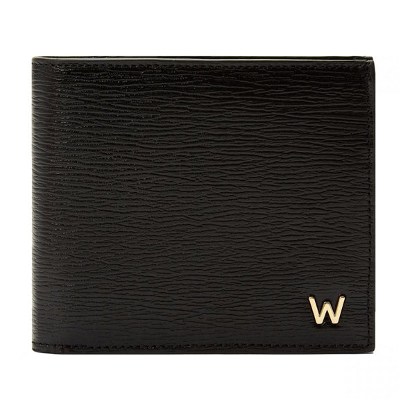 WOLF - Black 'W' Logo Billfold and Coin Wallet