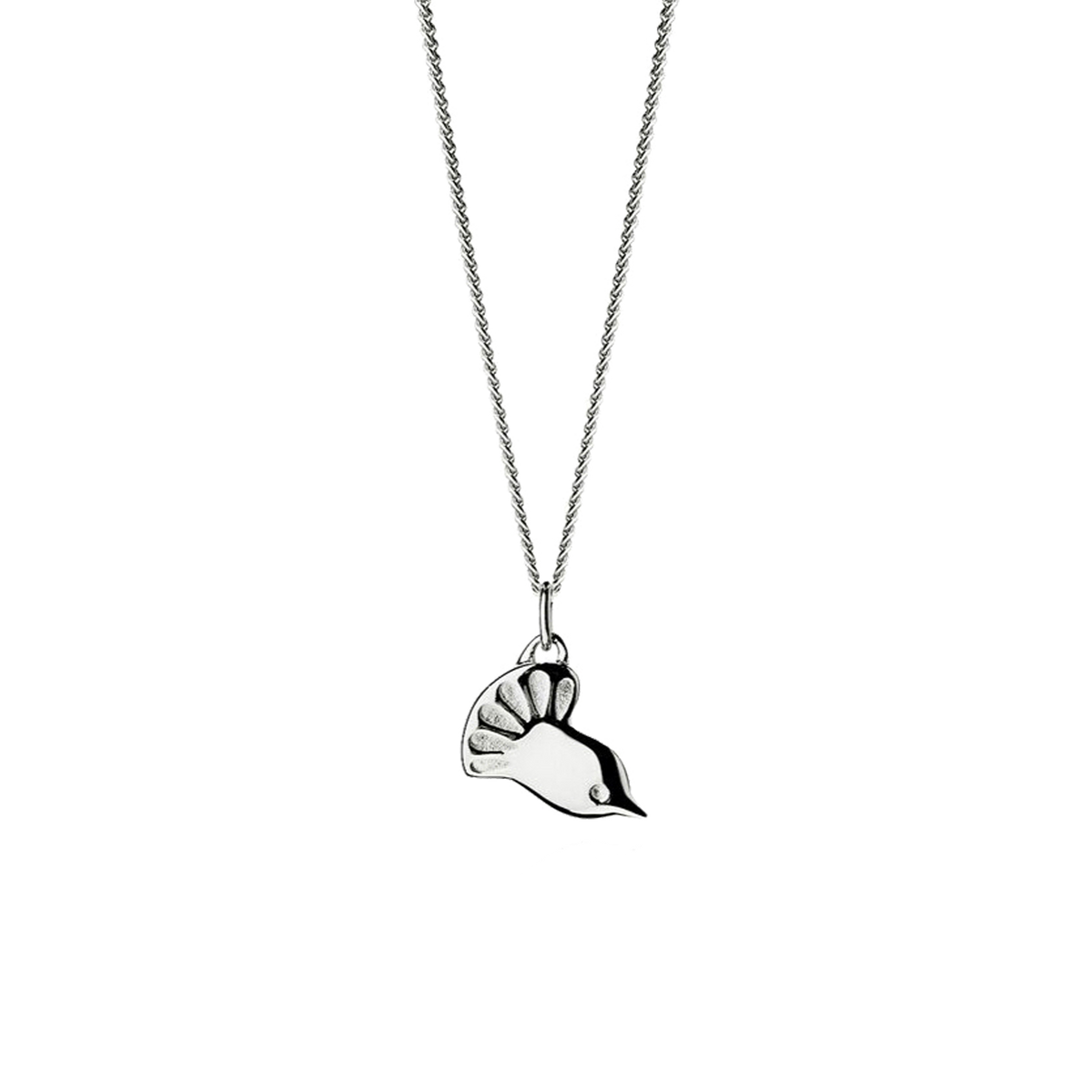 BOH RUNGA - Sterling Silver Petite Baby Fantail Pendant