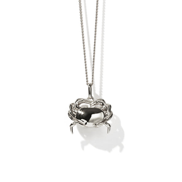 MEADOWLARK - Sterling Silver Crab Charm Necklace