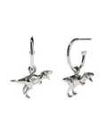 Meadowlark - Sterling silver Dinosaur Signature Hoops