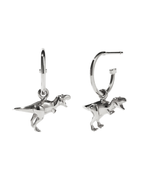 Meadowlark - Sterling silver Dinosaur Signature Hoops