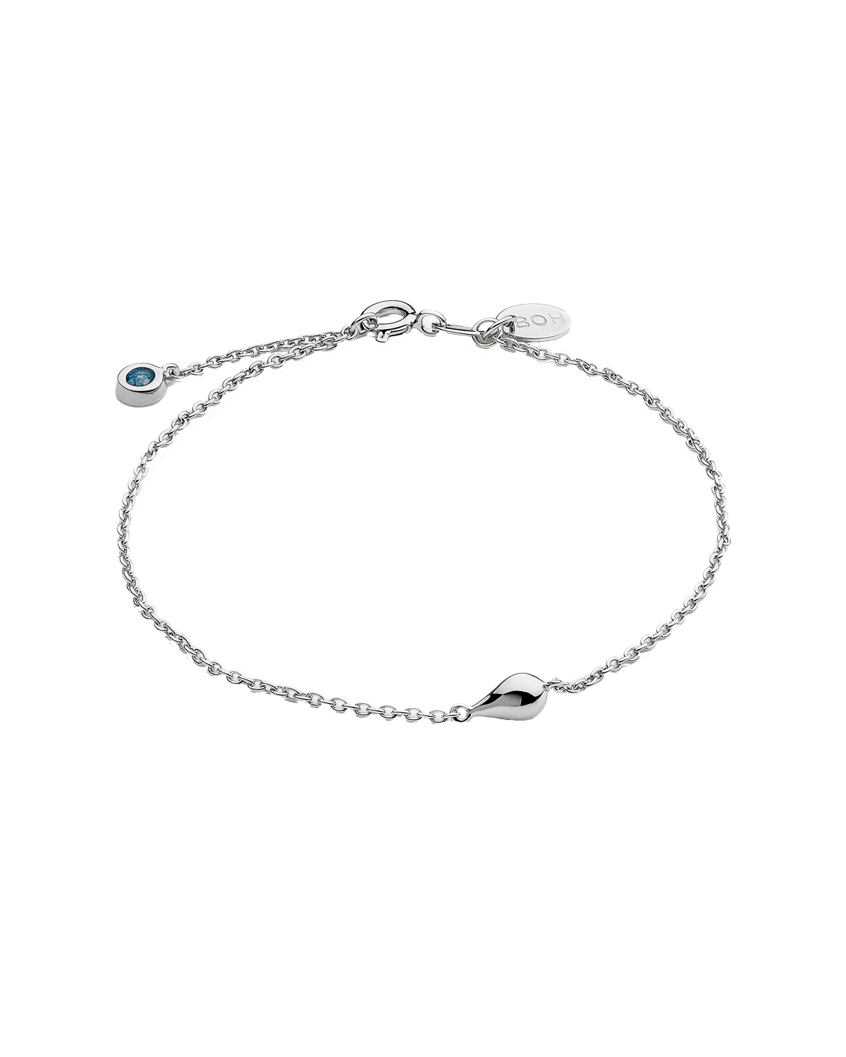Boh Runga - Sterling Silver & Topaz Drop in the Ocean Bracelet