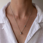 BOH RUNGA - STERLING SILVER & TOPAZ DROP IN THE OCEAN NECKLACE