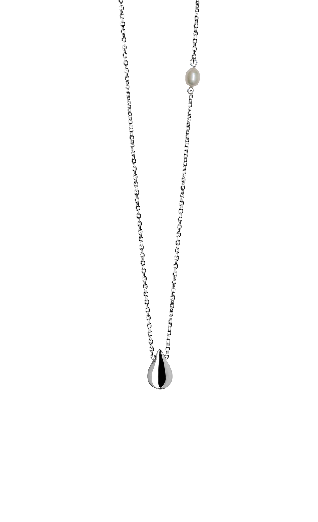 BOH RUNGA- Sterling Silver Drop in the Ocean Pearl Moon Glow Pendant