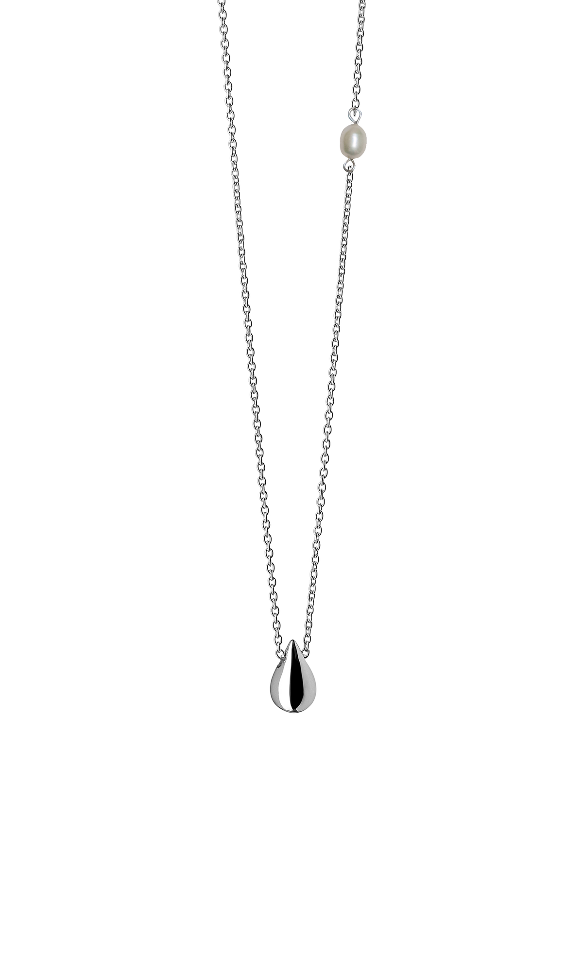 BOH RUNGA- Sterling Silver Drop in the Ocean Pearl Moon Glow Pendant