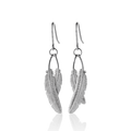 Boh Runga - Sterling Silver Duo Miro Miro Feather Earrings
