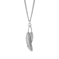 BOH RUNGA - STERLING SILVER DUO MIROMIRO FEATHER NECKLACE