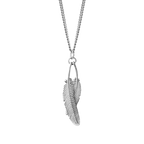 BOH RUNGA - STERLING SILVER DUO MIROMIRO FEATHER NECKLACE