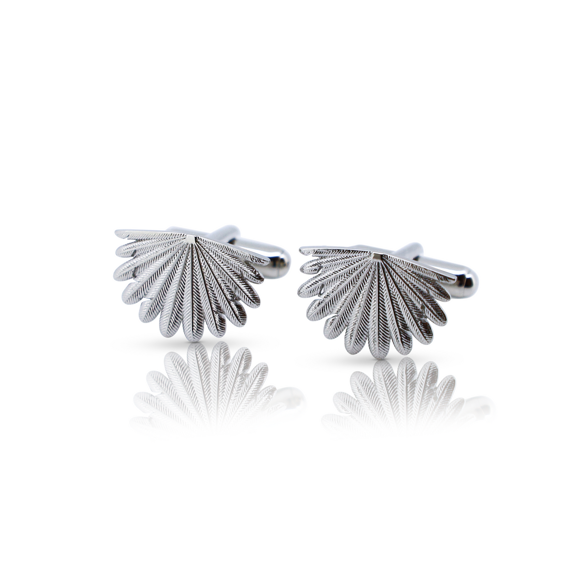BOH RUNGA - Sterling Silver Fan Tail Cufflinks