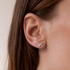 Boh Runga - Sterling Silver Feather Kisses Earrings