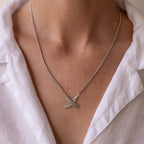 BOH RUNGA - STERLING SILVER FEATHER KISSES NECKLACE